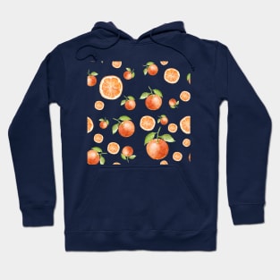 citrus with leaves and orange slice Hoodie